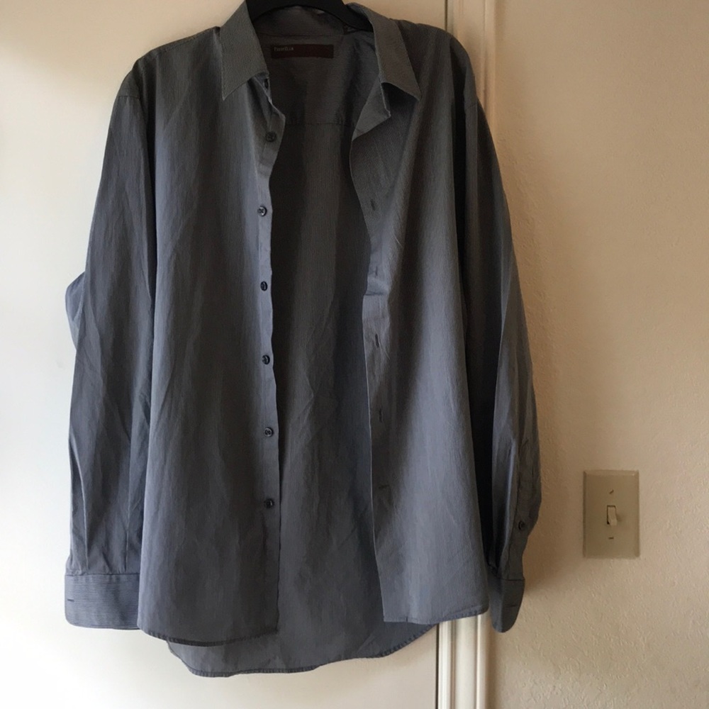 Perry Ellis Pin Stripe Dress Shirt